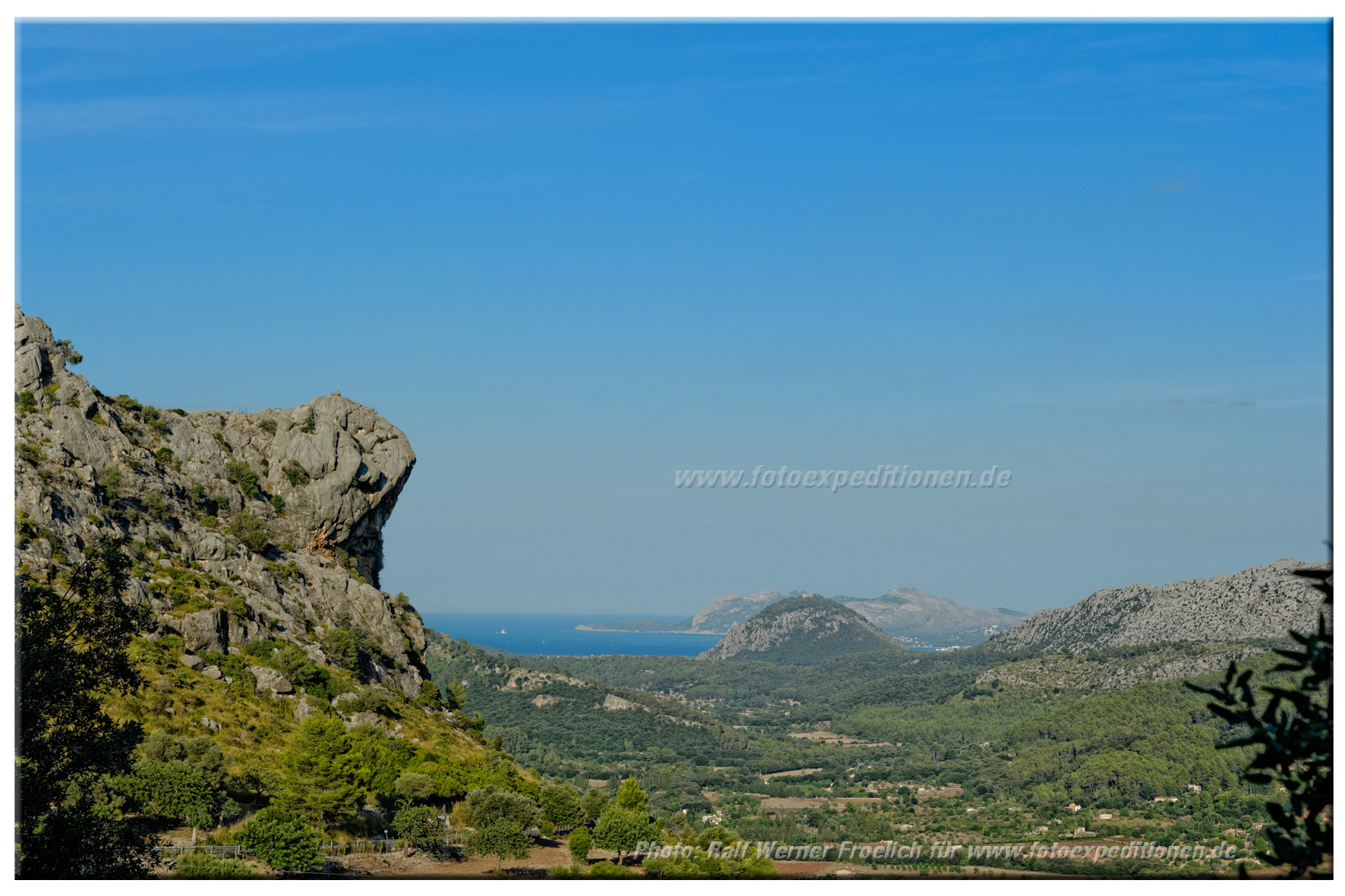 Blick auf die Bucht von Pollenca, Mallorca