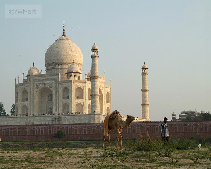 am Taj Mahala, Indien