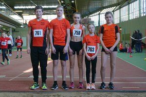 In Dortmund am Start: (v.li.) Elias Connor Dickel, Till Marburger, Luisa Steindecker, Bille Marburger und Lara Steindecker. 