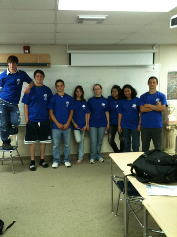 Latin Club 2010 with New T-Shirts