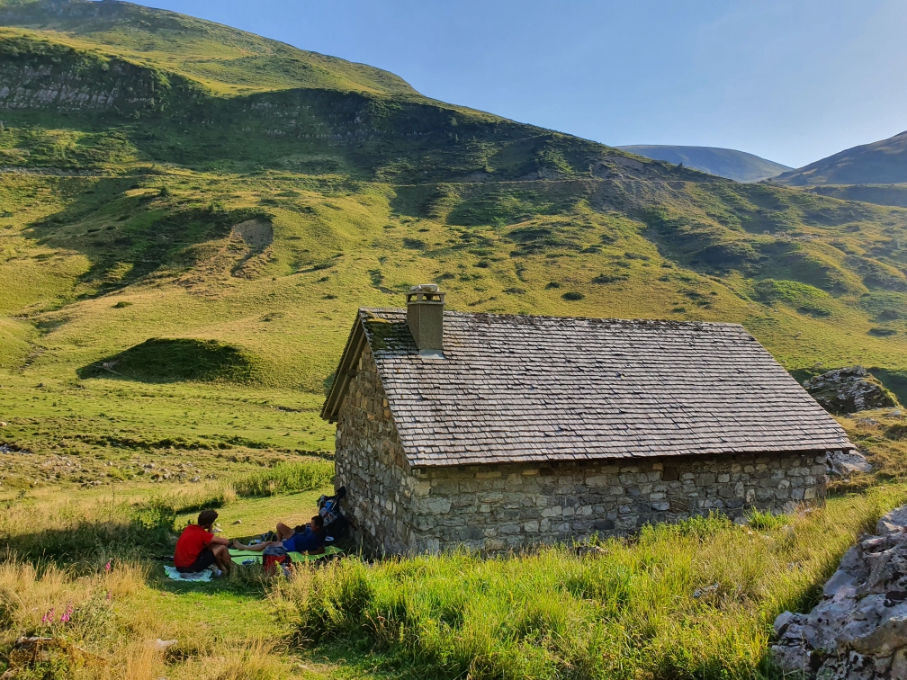 unser Zeltplatz neben der Hütte Ardane Gainekoa nach einem langen Tag