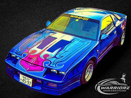 カマロ,アメ車,ローライダー,フレーク塗装,キャンディー 塗装,パール塗装,エアーブラシペイント,ミューラル,ソウルペイント ,カスタムペイント ,ウォーリアーズ