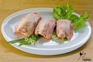 Pouletkarkassen ganz