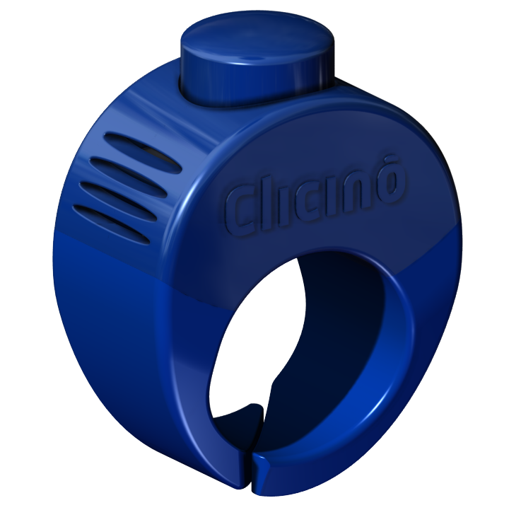 Clicker Ring blau