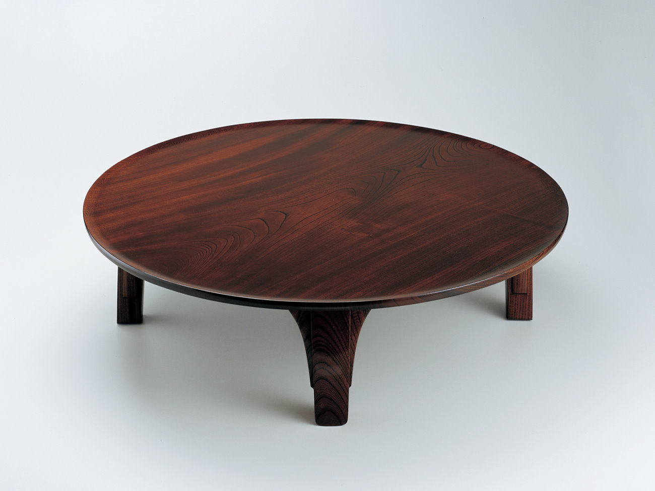 古い漆芸の円卓 欅漆円卓 - 工芸家具 古谷禎朗