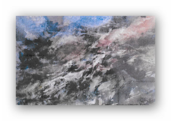 Schneeschmelze, gerahmt, 85x65 (Nr052)