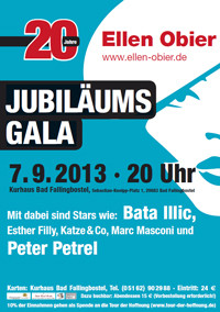 Plakat Jubiläumsgala Ellen Obier