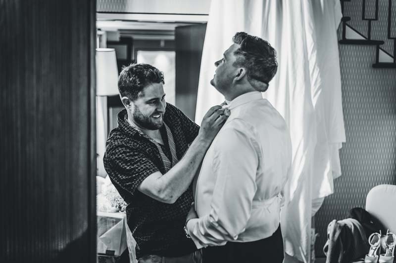 Elegant elopement ceremony on the Grand Canal in Venice