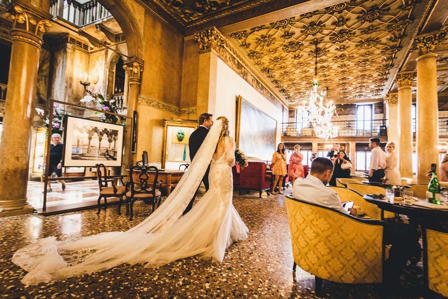 Intimate ceremony setting at Danieli Hotel