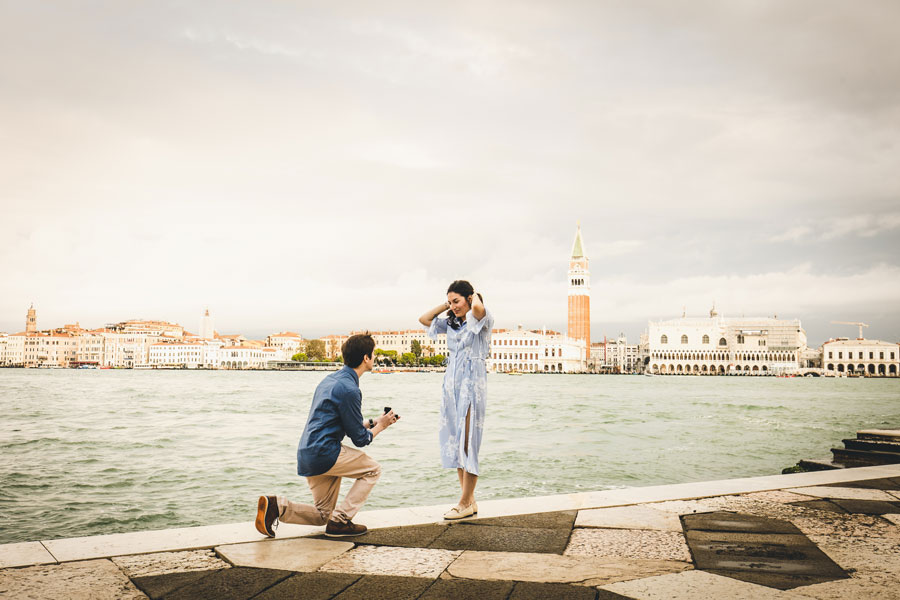 Venice Marriage Proposal in San Giorgio Island