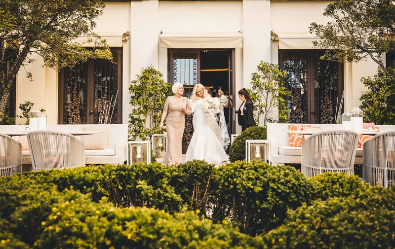 Intimate wedding moment at the Gritti Palace on the Grand Canal