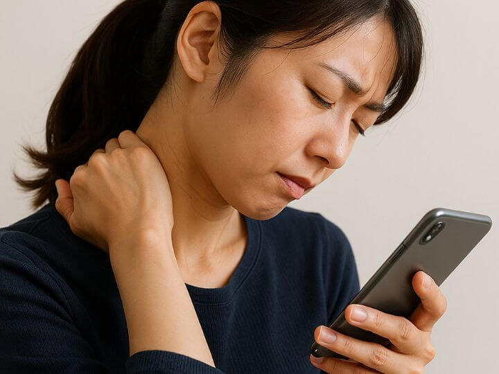 スマホ首・巻き肩…現代人と噛み合わせの深い関係