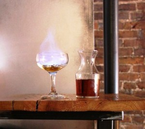 Burnt Brandy and Peach Cocktail - Recipe from Jon Yeager of PourTaste and Featured as Best of 101 New Cocktails by Gaz Regan