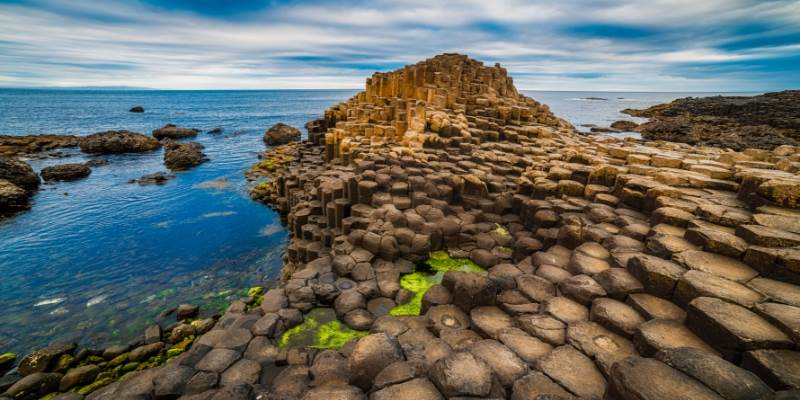 Giant's Causeway in the Antrim plateau, Northern Ireland