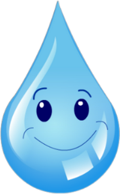 goutte d'eau - nature - environnement - smiley émoticône émoji cartoon clipart illustration - artémotic