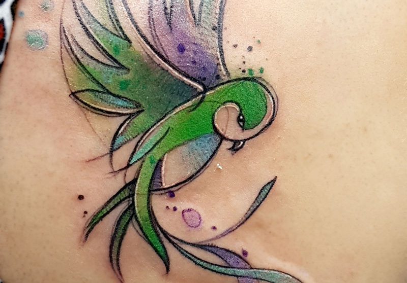 Tatuaje estilo watercolor de Yeray.