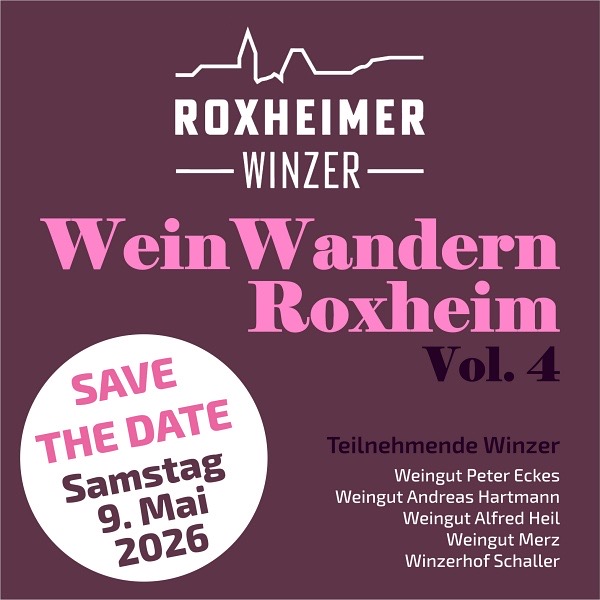 SAVE THE DATE: WeinWandernRoxheim 2026 - Vol. 4