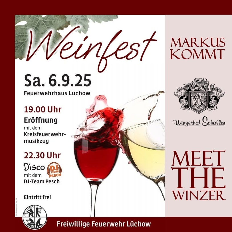 WEINFEST DER FEUERWEHR LÜCHOW MIT WEINLIEFERUNG