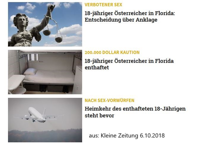 Schlagzeilen im Oktober 2018 aus der Kleinen Zeitung