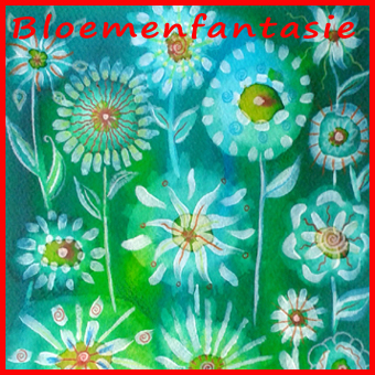 Bloemenfantasie - € 42,50 p.p. Vrolijk word je van deze fantasiebloemen met ecoline, gesso en kleurpotlood.