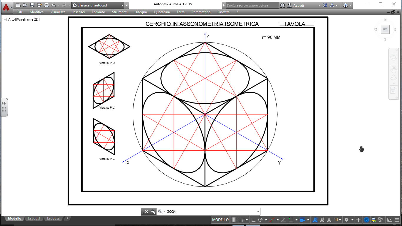 Tavola 25 Assonometria Ortogonale Isometrica Di Cerchio Benvenuti Su Ttrg1at