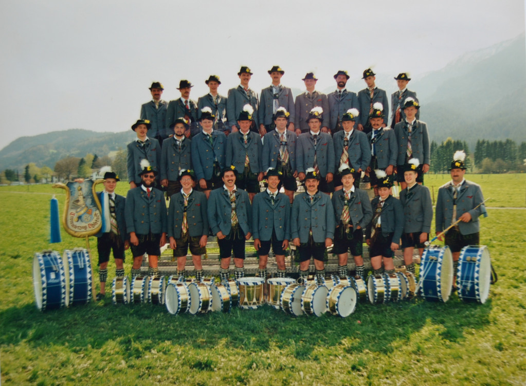 Der Trommlerzug Ohlstadt im Jahre 1992