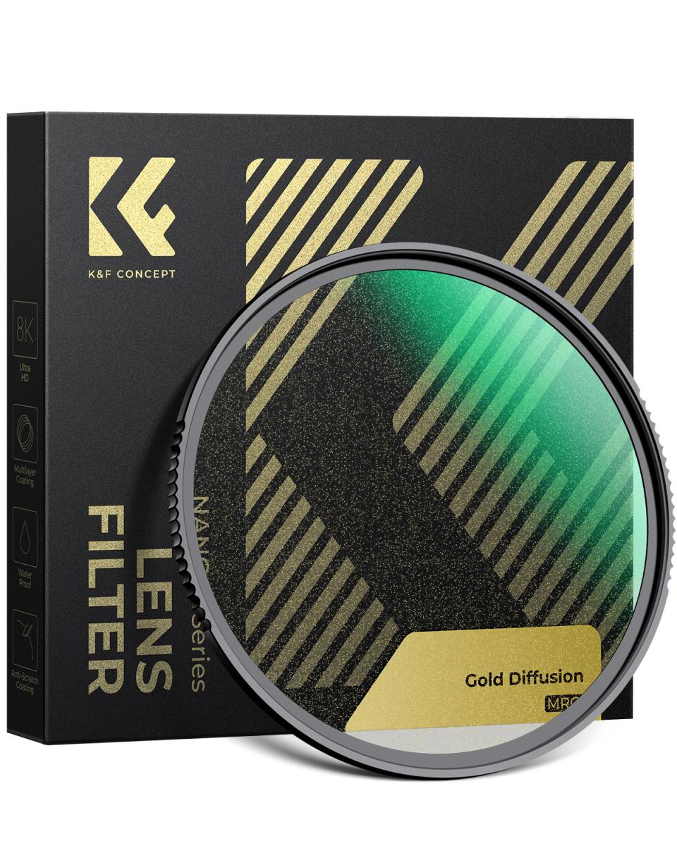 K&F Concept - Gold Diffusion & Shimmer Diffusion Filter von Kentfaith