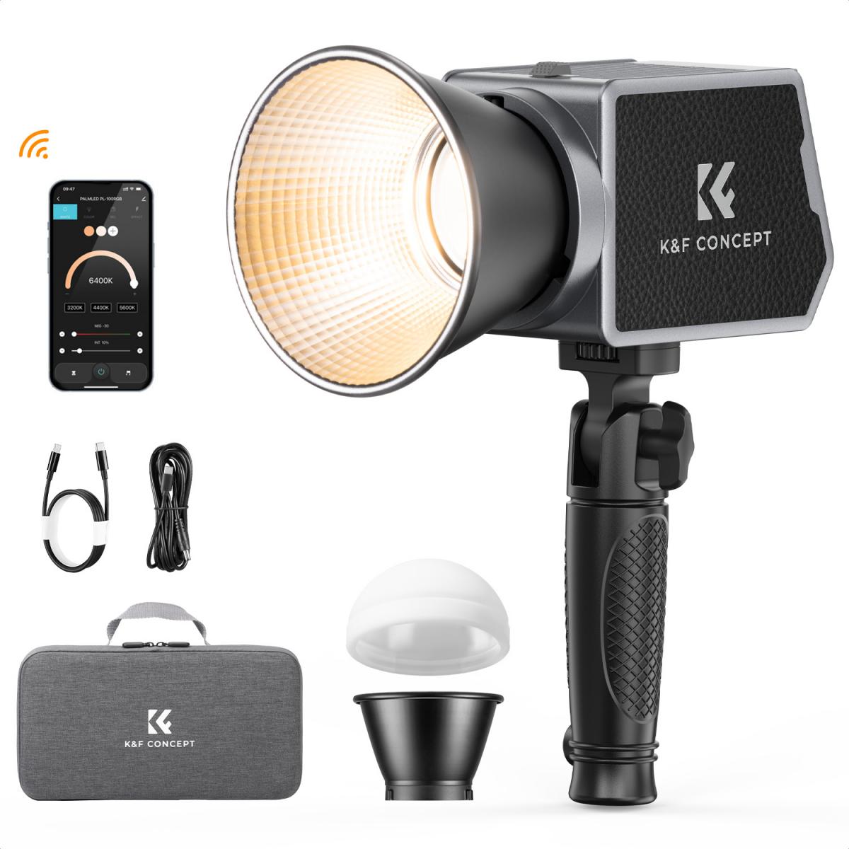 K&F Concept PL 60B 60W COB Videoleuchte/Dauerlicht