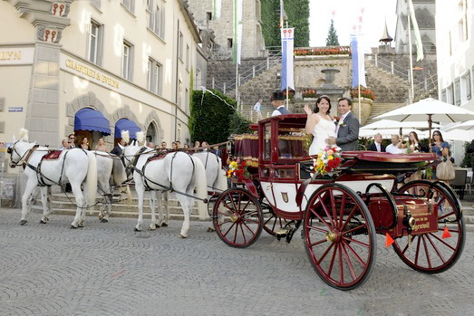 Vor dem Schloss Rapperswil