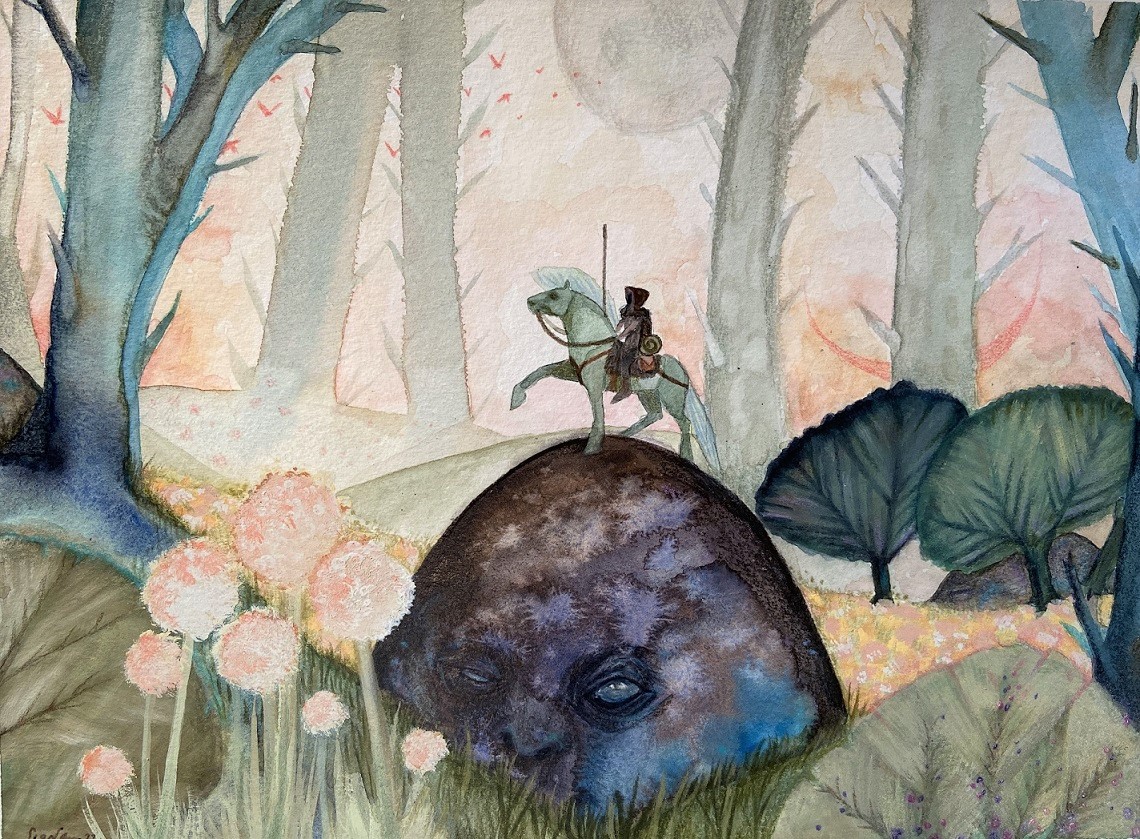 Fool on the Hill picture book illustration