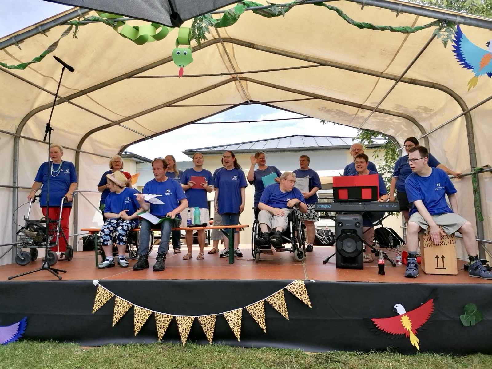 Viel Applaus für den Inklusiven Chor beim HWW-Sommerfest