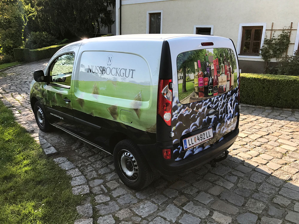 Fuhrparkbeschriftung, Grafische Gestaltung, Umsetzung, Produktion, Beschriftung