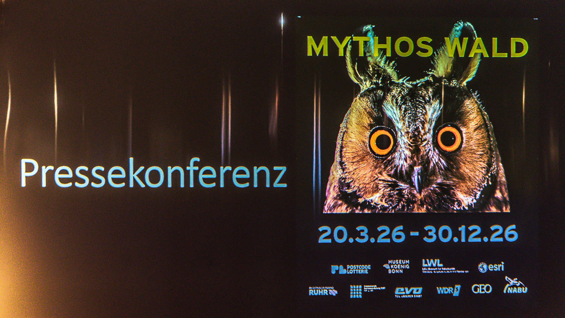 Pressekonferenz zur am 20. März beginnenden Ausstellung MYTHOS WALD im Gasometer Oberhausen