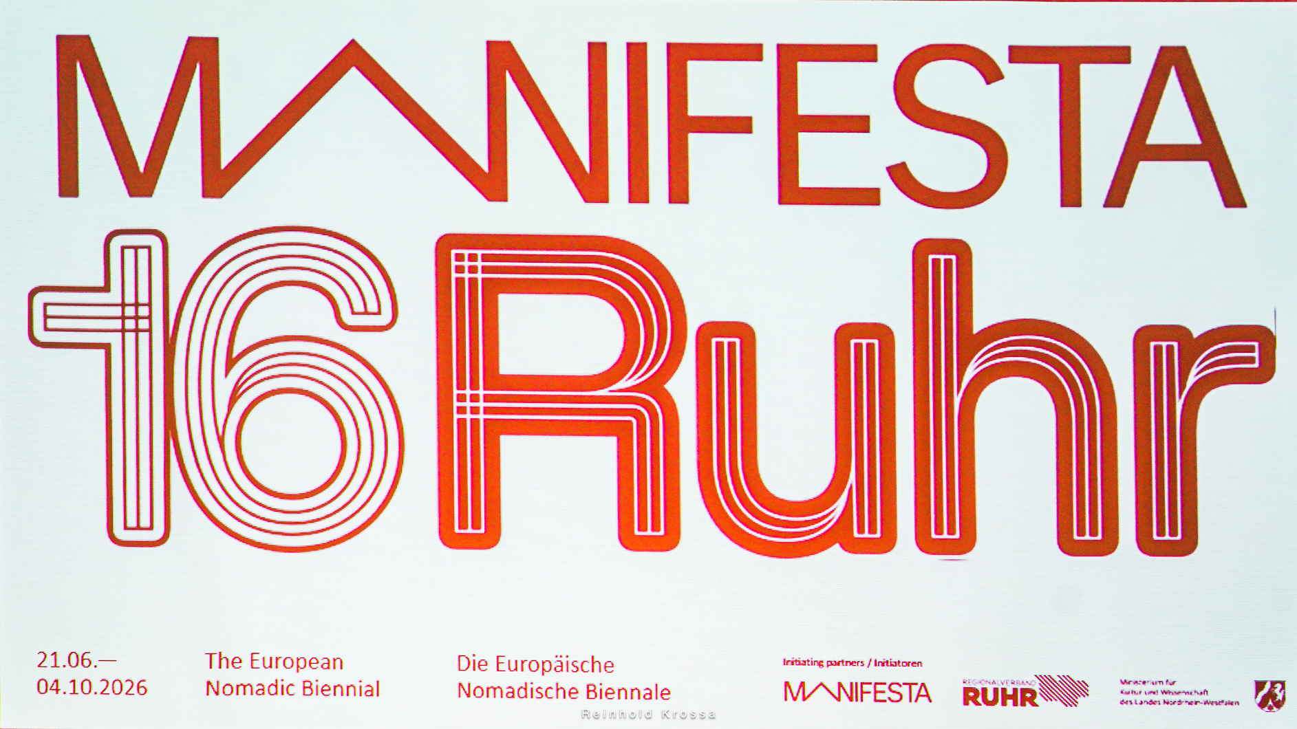 Pressekonferenz zur Manifesta 16 Ruhr im Theater Duisburg