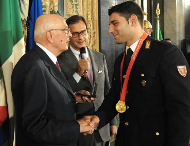 Presidente Napolitano e Minguzzi