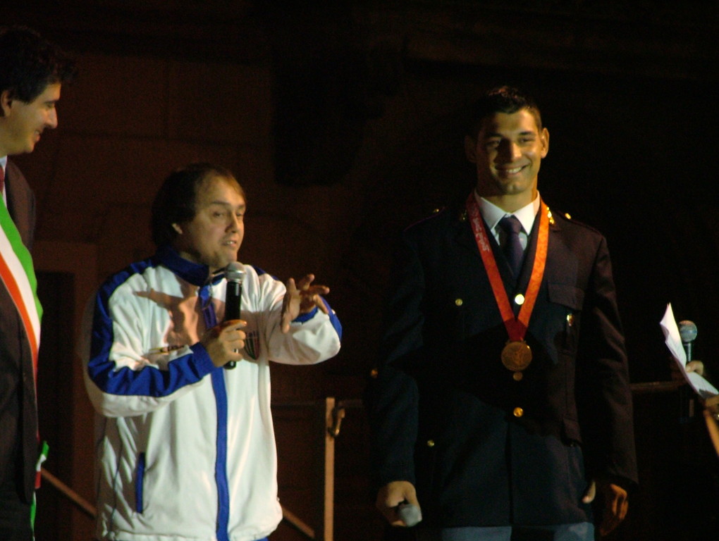 Gli Olimpionici Vincenzo Maenza e Andrea Minguzzi