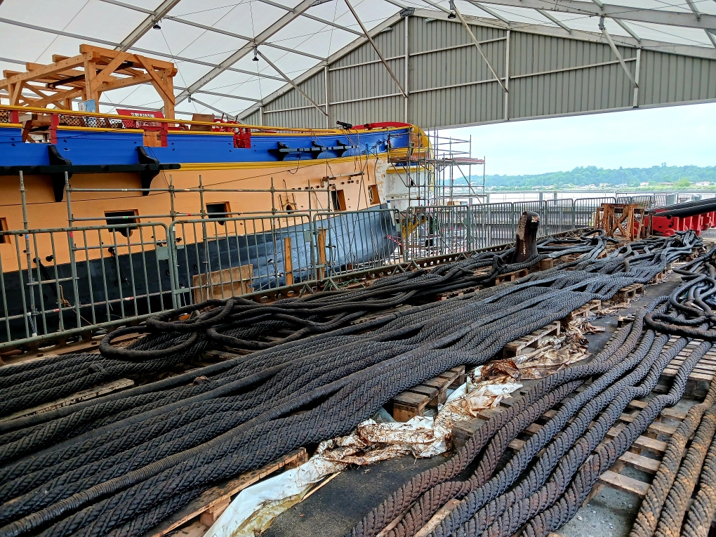15 mai 2025 : Visite à l'Hermione au destin bien incertain...