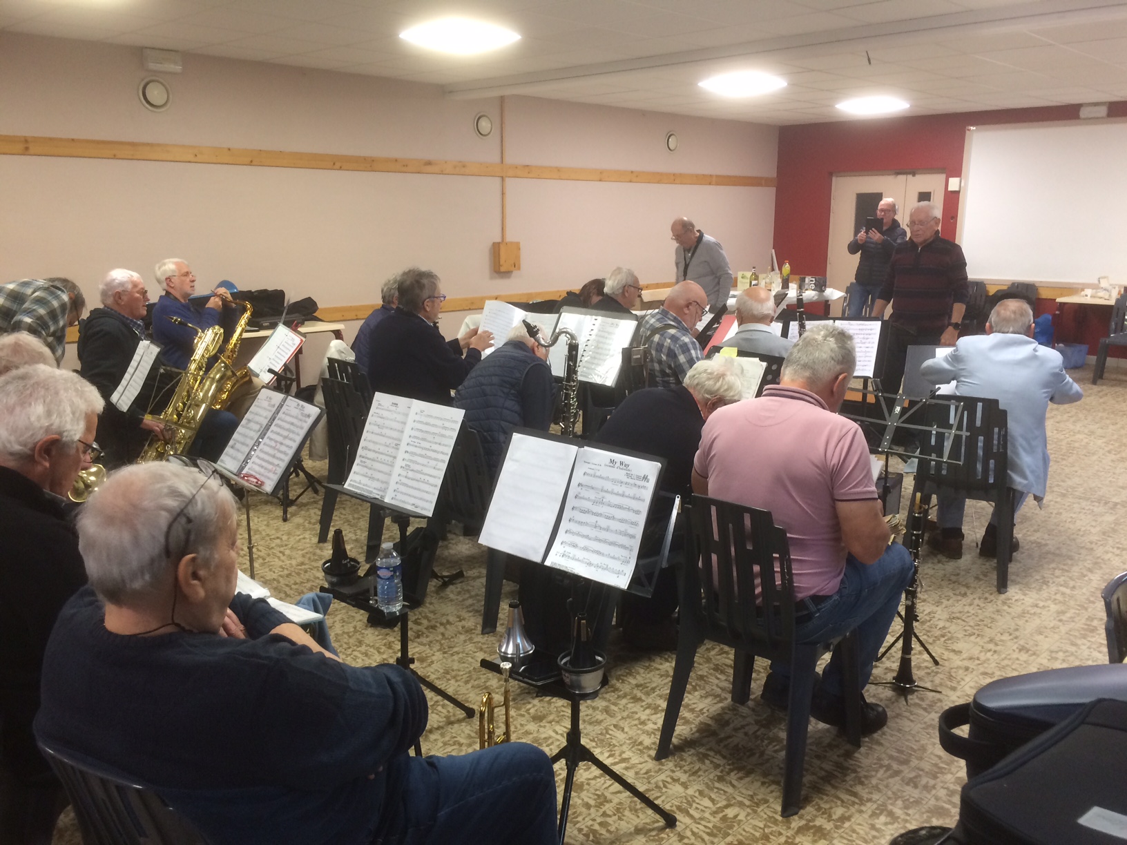 4 novembre 2023 : répétition de l'orchestre d'harmonie des anciens et amis de la Musique du 99e RI