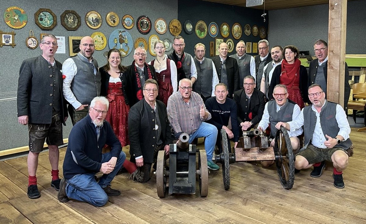 Die "Egerländer" zu Besuch beim Schießverein Langeoog