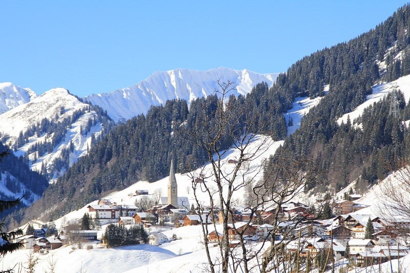 Blick auf Mittelberg