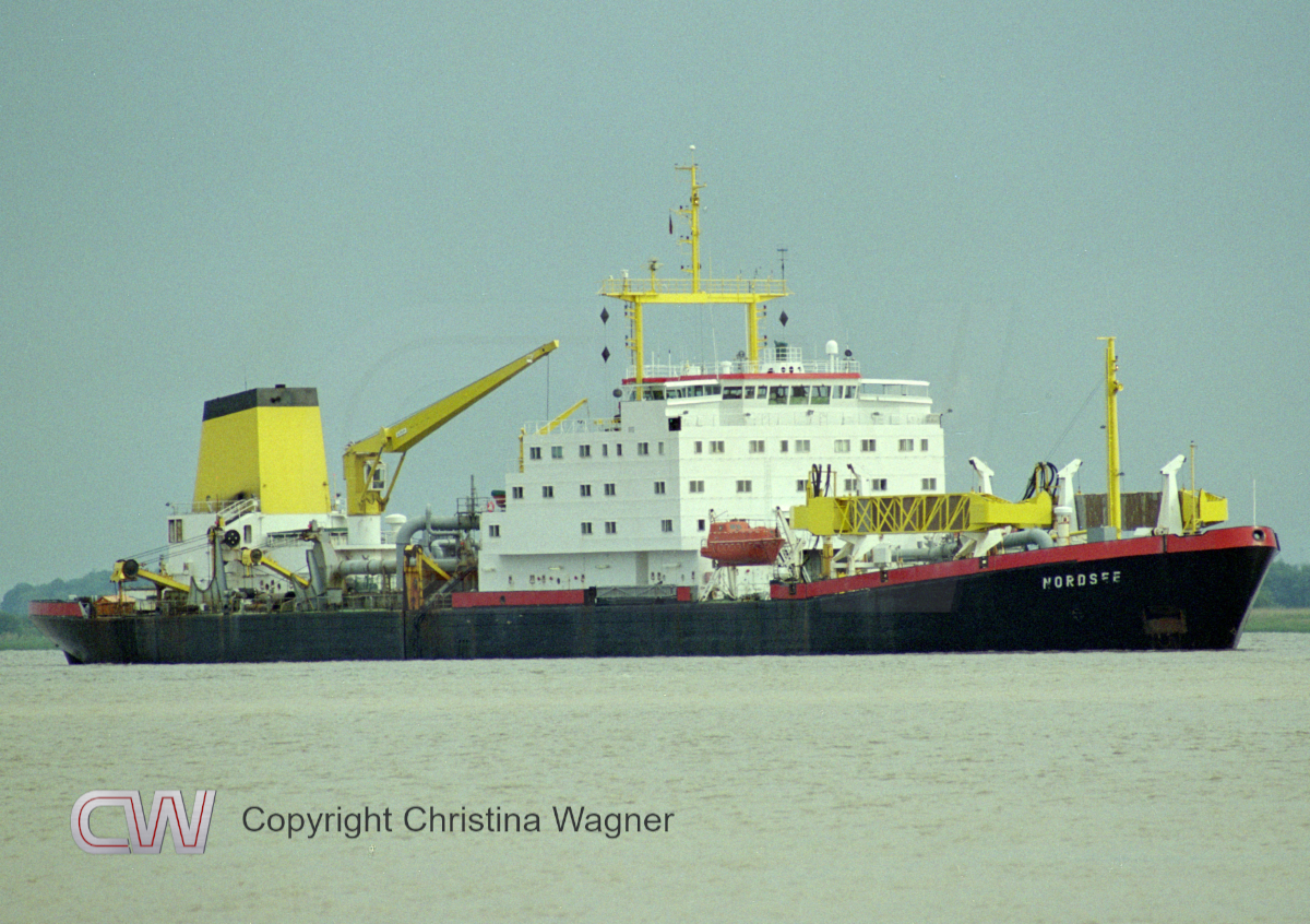 Hopperbagger NORDSEE, seit 47 Jahren im Dienst