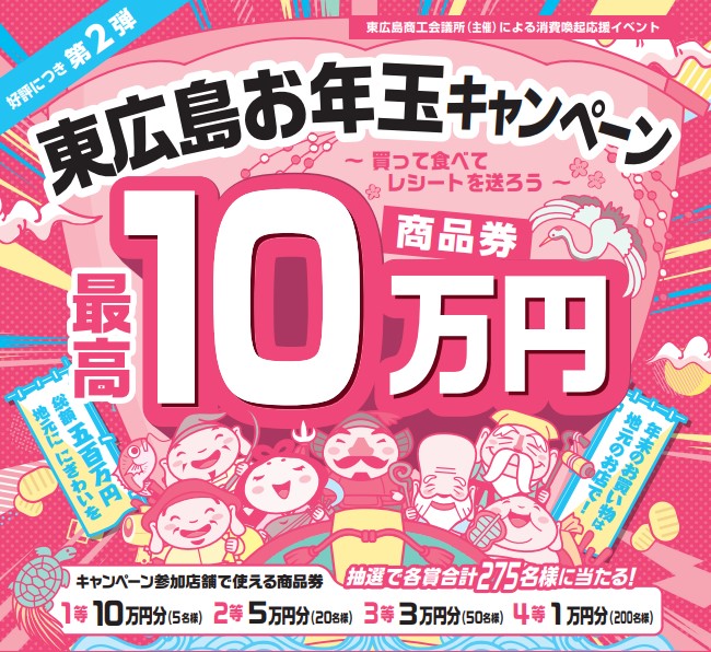 東広島市　お年玉キャンペーン2024