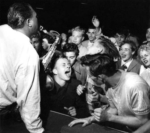 Big Jay McNeely at the Olympic Auditorium in Los Angeles in 1951, by Bob Willoughby