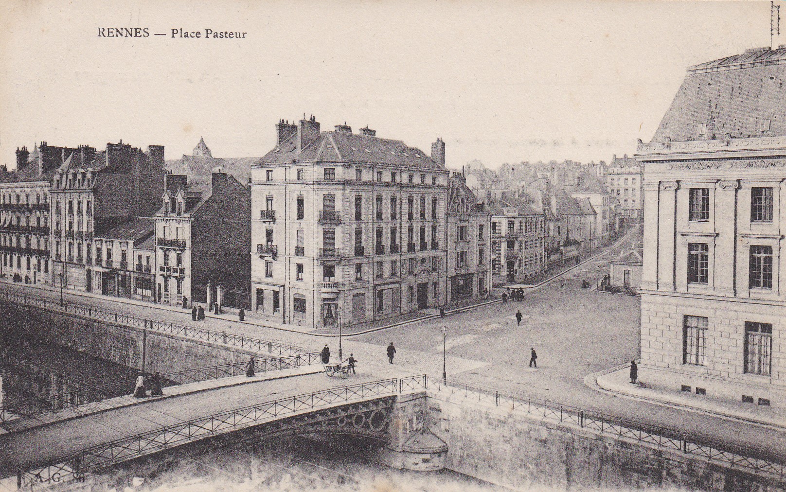 Rennes Place Pasteur - image numérique de Philippe MÉTAYER
