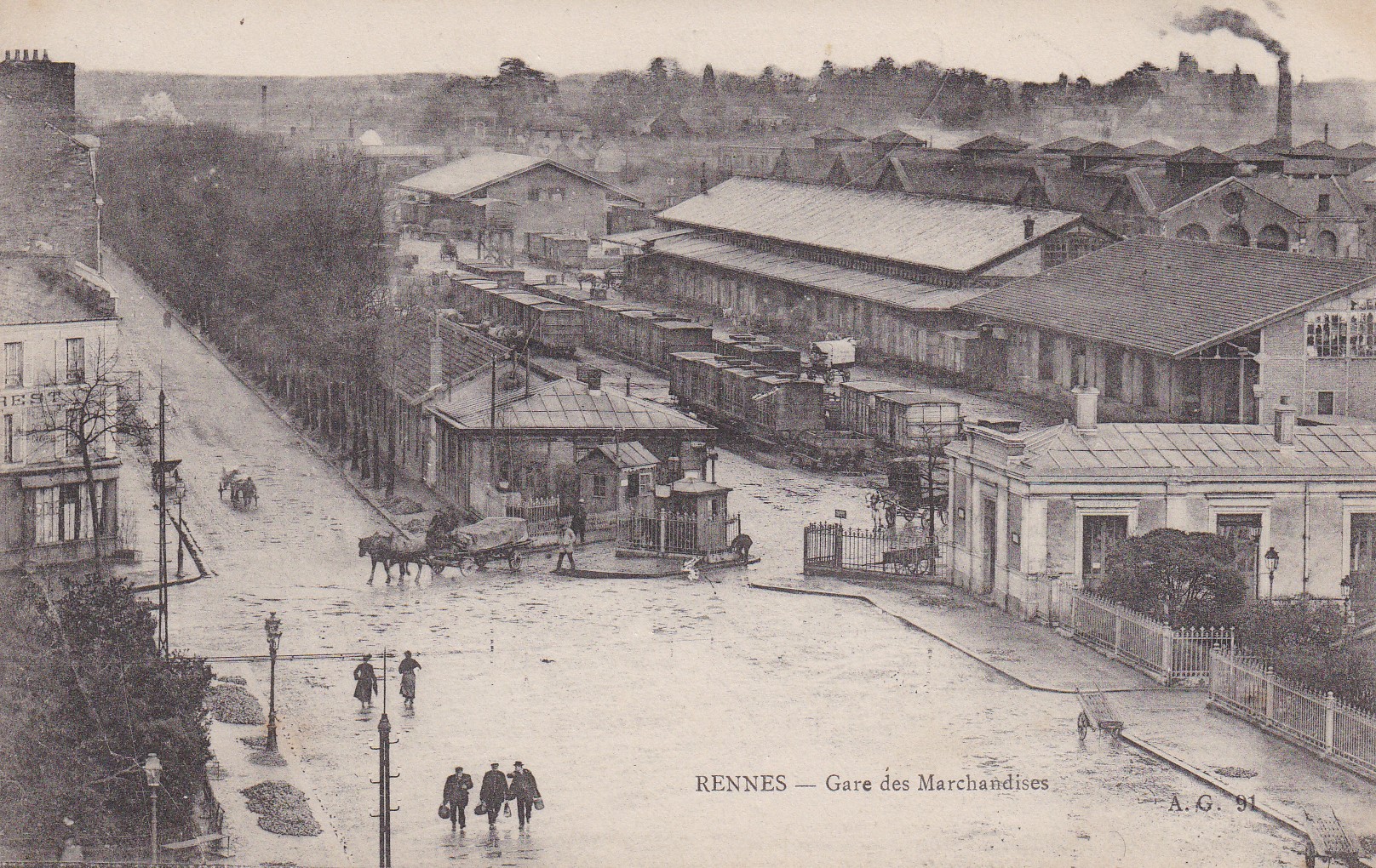 Rennes Gare des Marchandises - image numérique de Philippe MÉTAYER