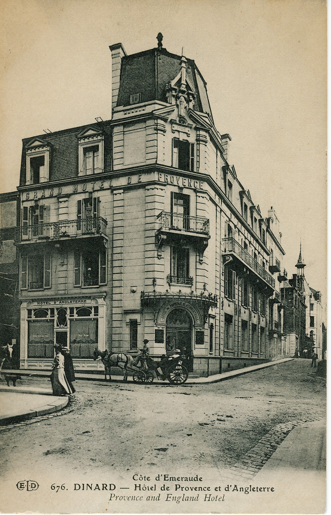 DINARD hôtel de Provence et d'Angleterre (angle rue Levavasseur et rue Maréchal Leclerc)