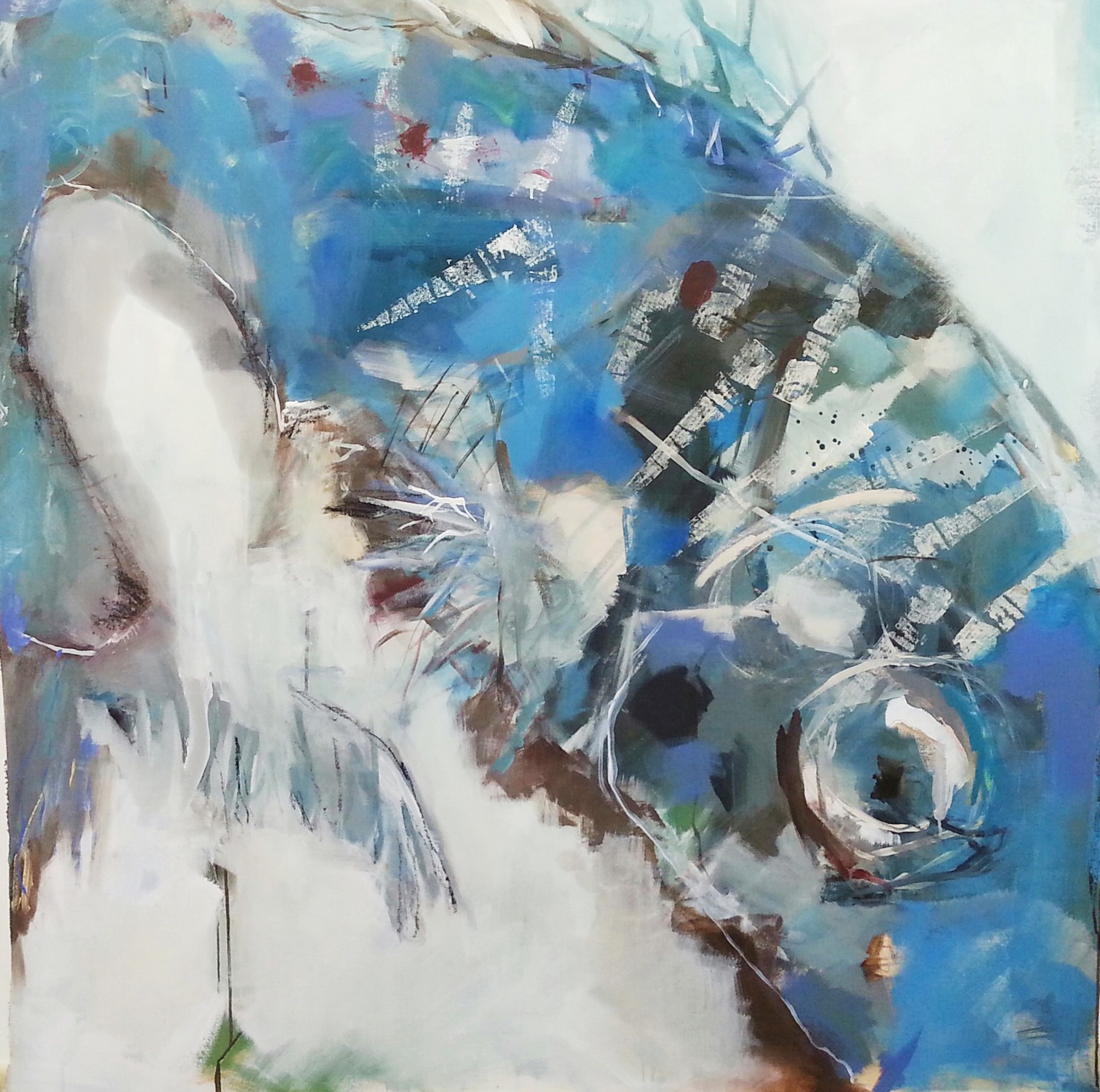 requiem für einen fisch -  acryl auf leinwand - 150x150 - 2015