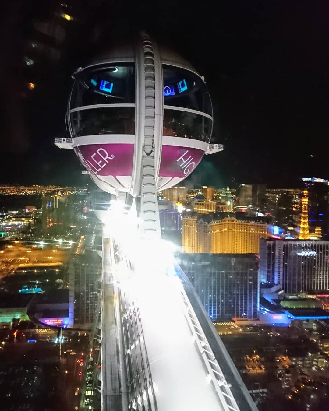Eine Kabine des "High Roller" Riesenrads