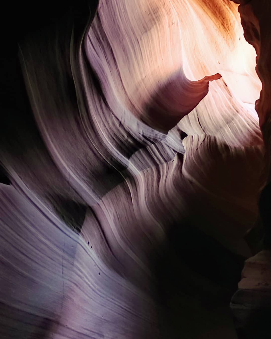 Ein Lichterspiel im "Antilope Canyon" in Arizona 
