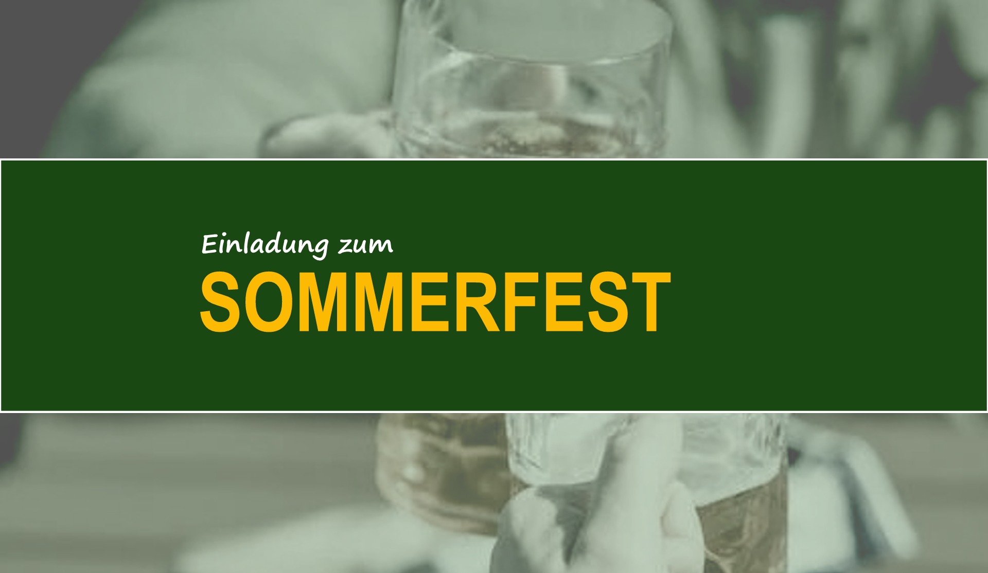 Einladung zum Sommerfest am 15. Juli